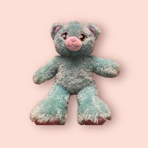 Build A Bear Workshop Disney Ariel The Little Mermaid Glitter Bear Plush 16" Toy